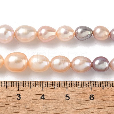 Natural Cultured Freshwater Pearl Beads Strands PEAR-C004-16-1
