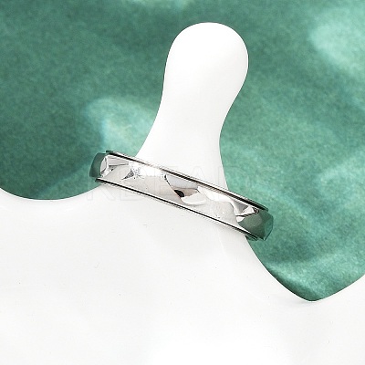 304 Stainless Steel Enamel Rotating Finger Rings RJEW-A074-04P-1