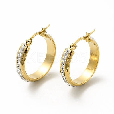 Crystal Rhinestone Hoop Earrings EJEW-M214-16B-G-1