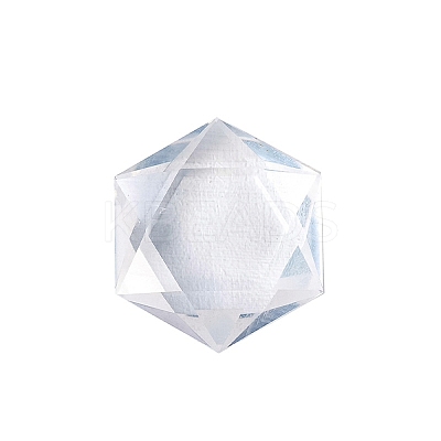 Natural Quartz Crystal Healing Star of David Ornament PW-WG52742-05-1