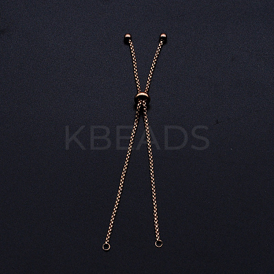 Adjustable 201 Stainless Steel Slider Bracelets Making LS-STAS-S105-JN646-3-1