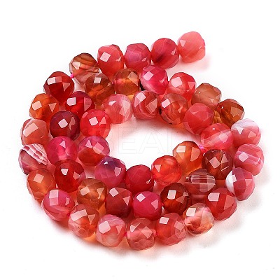 Natural Agate Dyed Beads Strands G-H028-A08-01-1