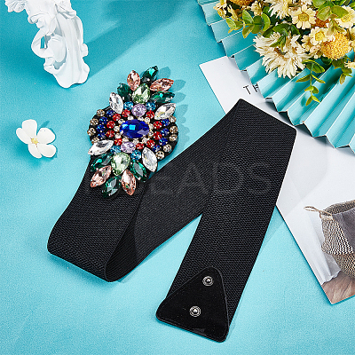Polyester Elastic Chain Belt AJEW-WH0314-138-1