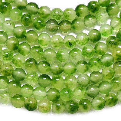 Natural Malaysia Jade Beads Strands G-L645-C01-6mm-31-1