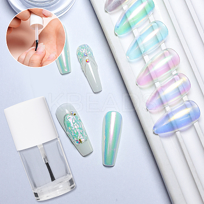 Transparent Glass Nail Polish Empty Bottle MRMJ-GL0001-18-1