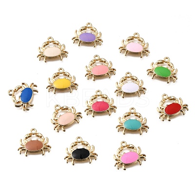 Alloy Enamel Pendants FIND-H066-07G-1