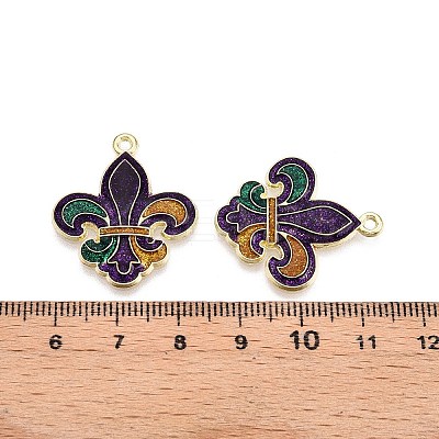 Carnival/Mardi Gras Theme Alloy Enamel & Glitter Powder Pendants LS-ENAM-T020-53D-RS-1