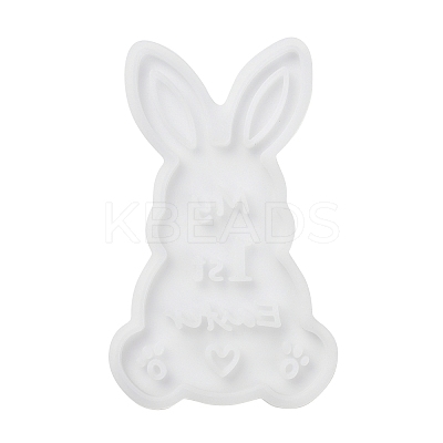 Easter Theme Rabbit with Word Pattern DIY Silicone Table Lamp Molds SIMO-G008-02B-1