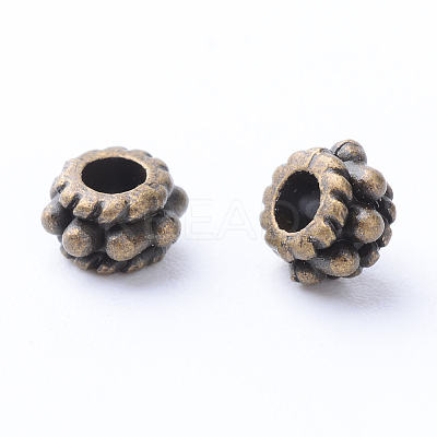 Tibetan Style Alloy Spacer Beads TIBE-Q063-27AB-NR-1