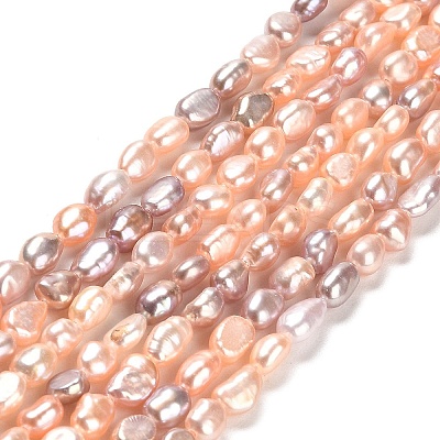 Natural Cultured Freshwater Pearl Beads Strands PEAR-E016-106-1