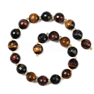 Three-Color Natural Tiger Eye Beads Strands G-C249-A29-16mm-1