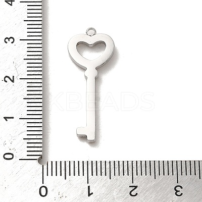 304 Stainless Steel Rhinestone Pendants STAS-L022-302P-1