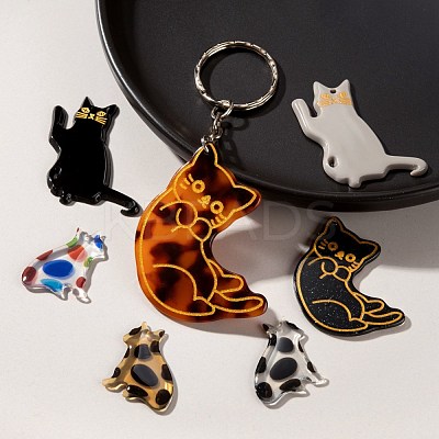 Cat/Kitten Pendant Kit for DIY Jewelry Making Finding Kit DIY-LS0004-04-1