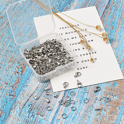 304 Stainless Steel Jewelry Findings Sets STAS-TA0004-07-1