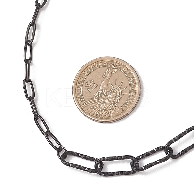 304 Stainless Steel Paperclip Chain Necklaces for Women Men NJEW-JN05820-1