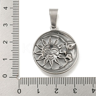 316 Surgical Stainless Steel Pendants STAS-E212-74AS-1