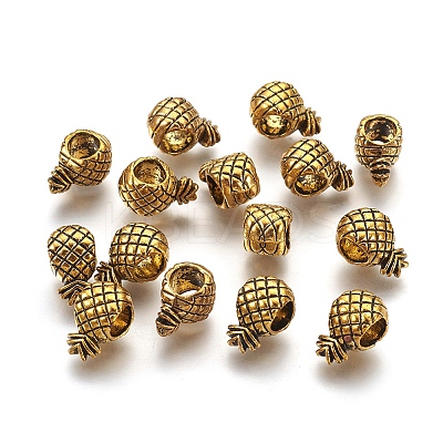 Tibetan Style European Beads MPDL-6527-AG-LF-1