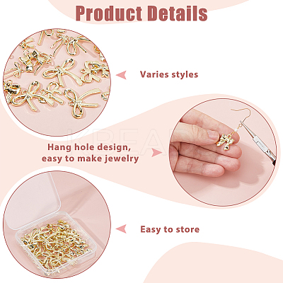 44Pcs 11 Style Rack Plating Alloy Pendants FIND-HS0001-78-1