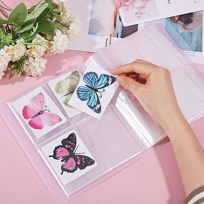 1 Book Transparent PP Plastic Photocard Storage Albums AJEW-GL0002-22A-1