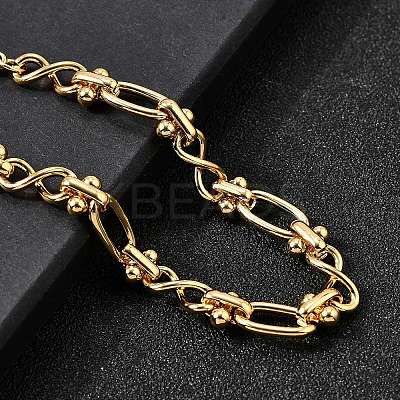 304 Stainless Steel Oval & Infinity Link Chain Bracelets for Women BJEW-K226-14A-G-1