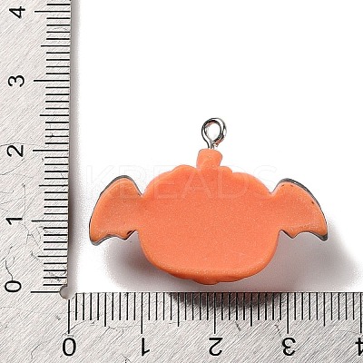 Opaque Resin Pendants RESI-K020-03B-1