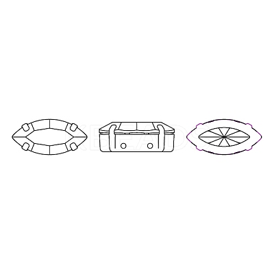 Preciosa® MAXIMA Crystal Sew-On Cups LS-Y-PRC-SE15-00030-235-G-1
