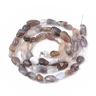 Natural Botswana Agate Beads Strands G-S363-043-1
