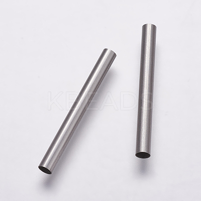 Tarnish Resistant 304 Stainless Steel Tube Beads STAS-P161-02-30mm-1