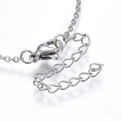 Brass Pave Cubic Zirconia Pendant Necklaces NJEW-L146-02P-1