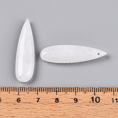 Natural White Jade Pendants G-N348-02D-1