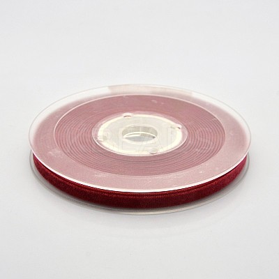Polyester Velvet Ribbon for Gift Packing and Festival Decoration SRIB-M001-7mm-260-1