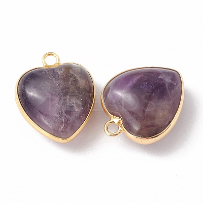 Natural Amethyst Pendants G-C005-01G-16-1