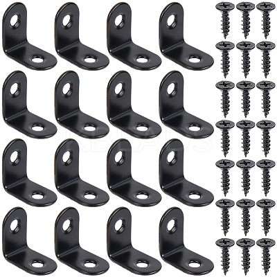 20 Sets 304 Stainless Steel Floating Shelf Brackets DIY-CP0012-49B-1