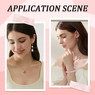 DIY Round Imitation Acrylic Pearl and Glass Beads Jewelry Making Finding Kits DIY-SP0002-78E-1