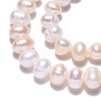 Grade AB Natural Cultured Freshwater Pearl Beads Strands PEAR-N013-05G-1