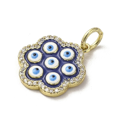 Brass Enamel Pendants KK-E092-20C-01-1