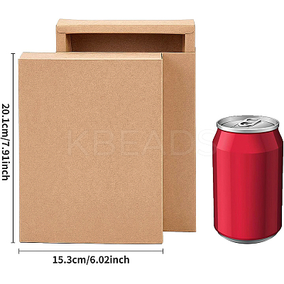 Kraft Paper Folding Box CON-WH0010-01K-C-1