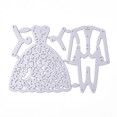Wedding Suit and Bride Dress Carbon Steel Cutting Dies Stencils DIY-E024-08-1