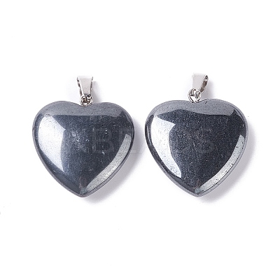 Synthetic Non-magnetic Hematite Pendants X-G-G956-B50-FF-1