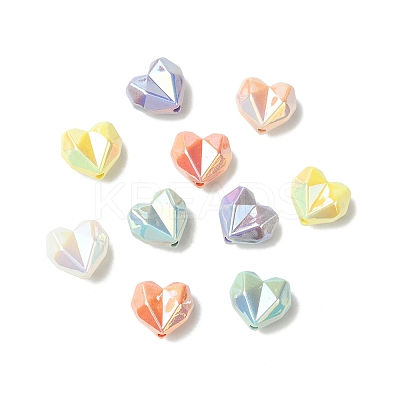 24Pcs 6 Colors Acrylic Imitation Pearl Beads OACR-CJ0002-49-1