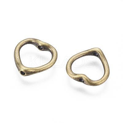 Tibetan Style Heart Bead Frames X-MLF11198Y-NF-1