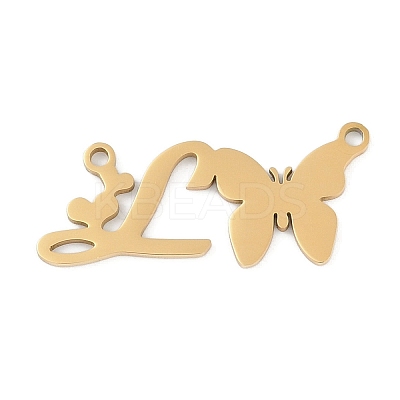 304 Stainless Steel Pendants STAS-L279-002G-L-1
