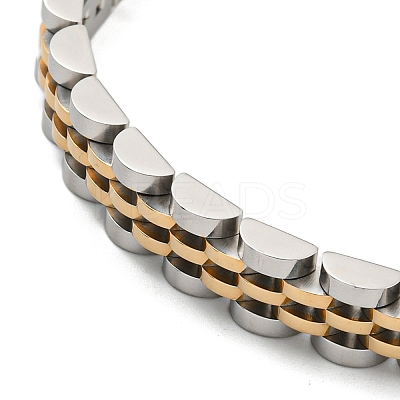 Ion Plating(IP) 304 Stainless Steel Thick Link Chain Bracelet BJEW-G649-09B-E-1