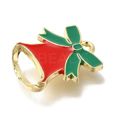 Christmas Theme Alloy Enamel Pendants ENAM-B025-02G-02-1