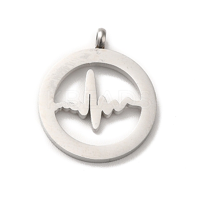 Non-Tarnish 304 Stainless Steel Pendants STAS-M311-08P-1