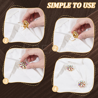 6Pcs Alloy Cufflinks & 10Pcs 4-Hole Plastic Buttons HJEW-GA00042-1