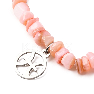 Constellation Non-Tarnish 304 Stainless Steel Charms Bracelets BJEW-JB12480-04-1