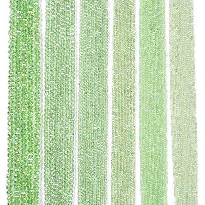 Electroplate Glass Beads Strands EGLA-A044-T3mm-B09-1