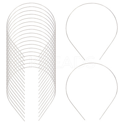 Hair Accessories Iron Hair Band Findings OHAR-GF0001-16-1