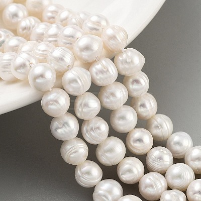 Natural Cultured Freshwater Pearl Beads Strands PEAR-C003-09C-1
